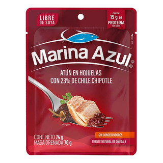 Atún Marina Azul Con Chile Chipotle Bolsa 74 G Atún Marina Azul Con Chile Chipotle Bolsa 74 G