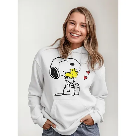 Poleron Dama Snoopy Charlie Brown Peanuts Algodon Estam