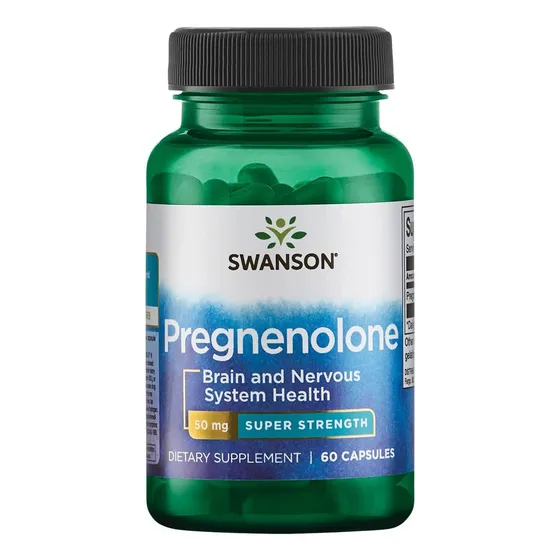 Pregnenolone Super Strength 50 Mg 60 Caps Swanson