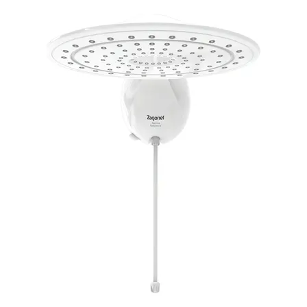 Chuveiro Eletrônico Zagonel Optima 7700w 220v Branco Com Ajuste Gradual 7.7 Kw