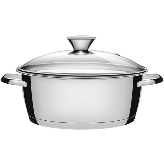 Cacerola Con Asas Allegra Tramontina 22cm Acero Inoxidable C Color Inox