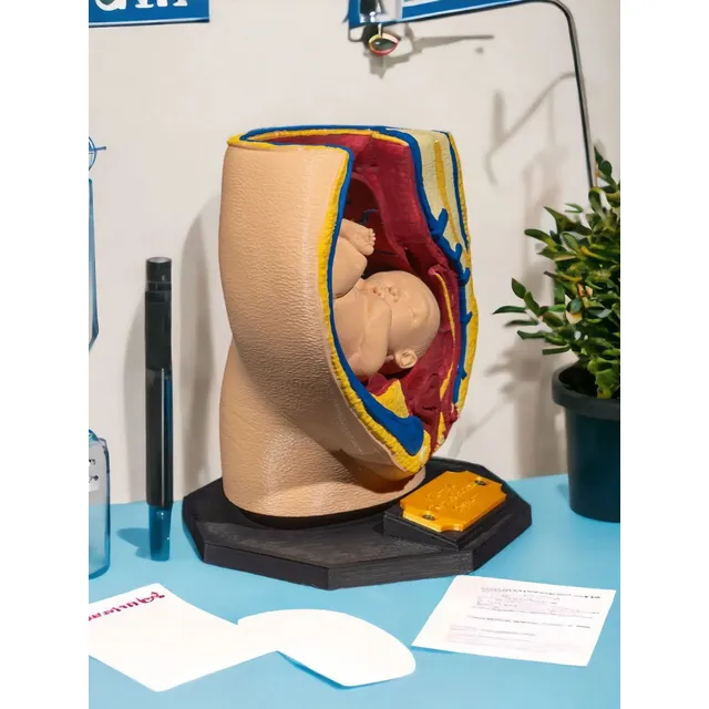 Modelo Anatómico Aparato Reproductor Femenino Impreso 3d