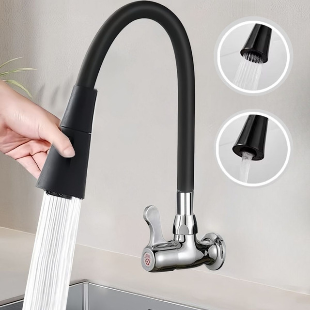 Torneira Gourmet Luxo Flexível Cozinha Parede 2 Jatos Pia Cor Preto - Marca Sport Show Torneira Gourmet Luxo Flexível Cozinha Parede 2 Jatos Pia Cor Preto - Marca Sport Show