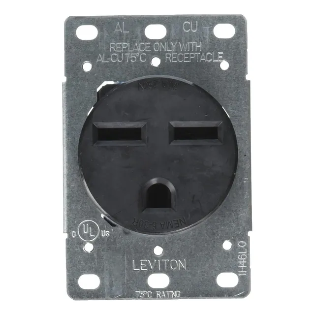 Leviton 5372-s00 30 Amp, 250v, Nema 6-30r, 2p, 3w, De Para