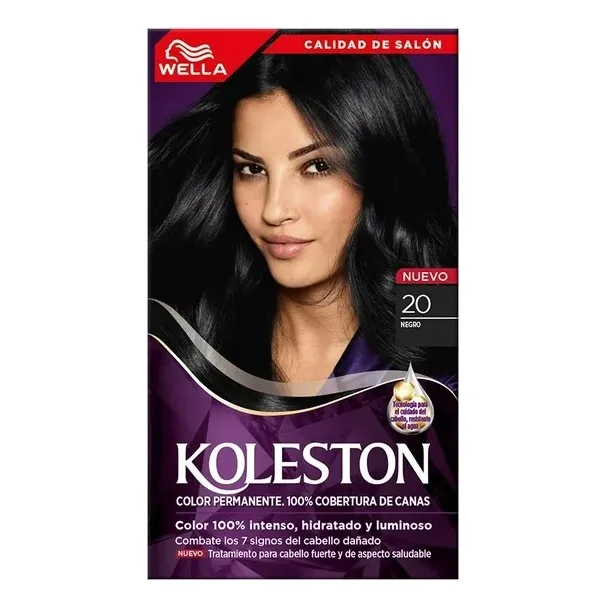 Tinte Para Cabello Koleston Negro 20