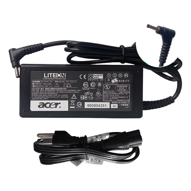 Cargador Acer 19v 2.37a 45w 3.0*1.1 - Punta Fina 
