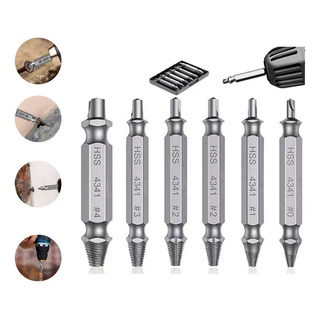 Extractor Quita Tornillo Removedor Roto Perno Barrido 6pcs Extractor Quita Tornillo Removedor Roto Perno Barrido 6pcs
