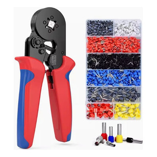 Alicate Terminales Crimp Abrazadera Engarzador Rojos 1250pzs Alicate Terminales Crimp Abrazadera Engarzador Rojos 1250pzs