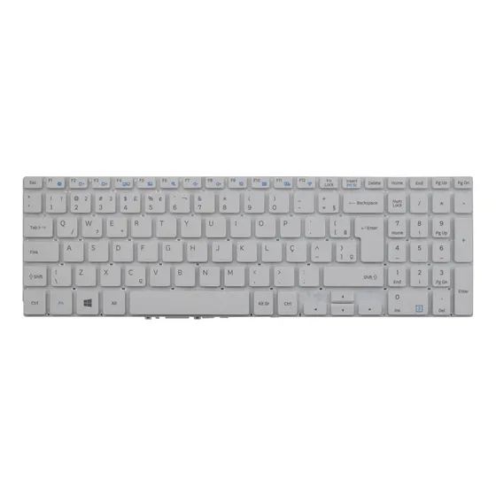 Teclado Para Notebook Samsung Np300e5k Branco Abnt2