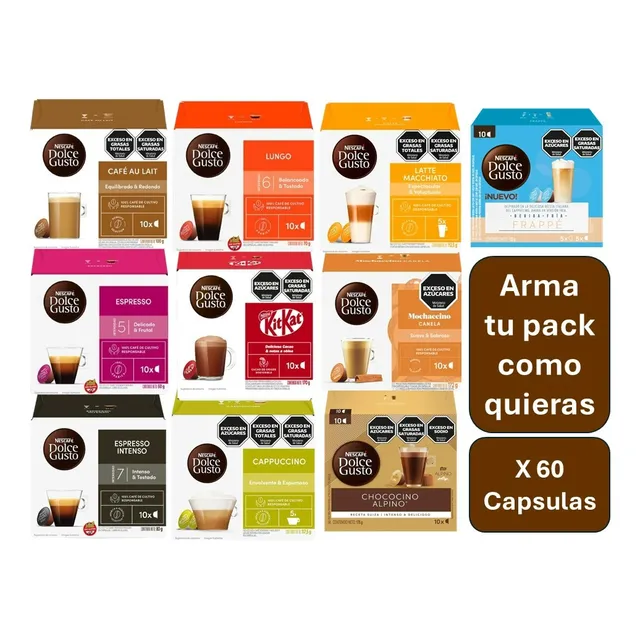 Oferta 6 Cajas De Capsulas Dolce Gusto (60un)- Envio Gratis!