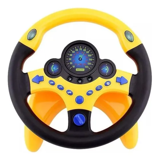 Volante Co-piloto De Simulação Com Base De Brinquedo