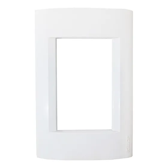 Tapa Para Bastidor Kalop Civil Blanca 3 Módulos Pack X10 Color Blanco