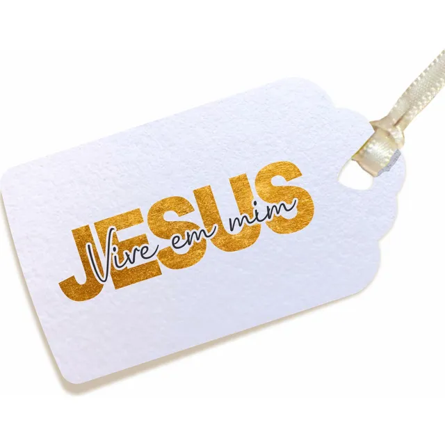 100 Tag Religiosa Catequista Jesus Vive Em Mim Lembrancinhas