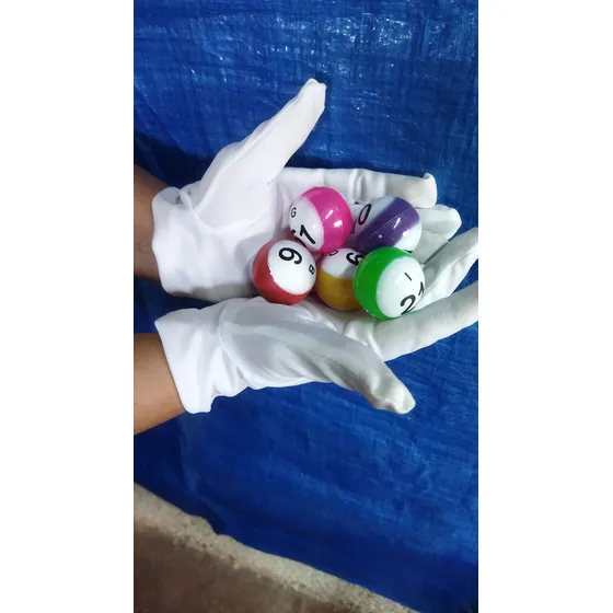 Juego De Bolas  Bingo . Doble Numeracion. Multicolor