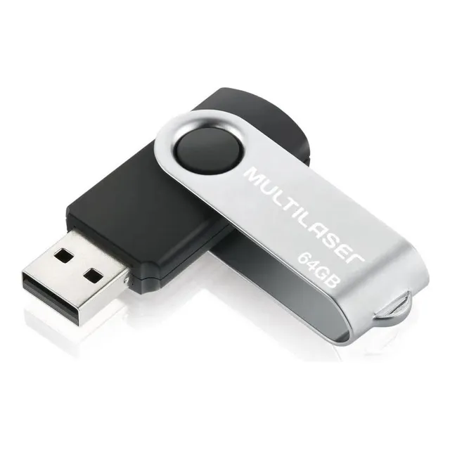 Pen Drive Twist 64 Gb Usb 10 Mb/s 3 Mb/s Negro Multiláser