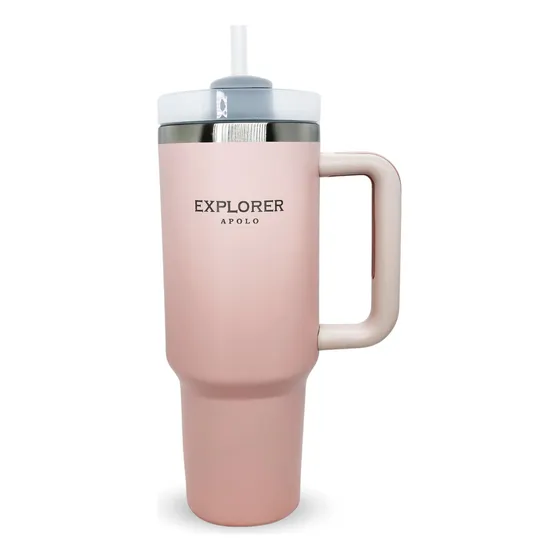 Vaso Termico Explorer Quencher 1.18 L Acero Inoxidable Color Rosa T9