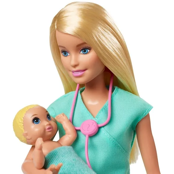 Muñeca Barbie Doctora Bebés