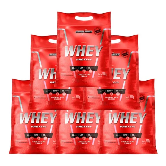 Combo Atacado: 5 X Nutri Whey 900g - Integralmedica 