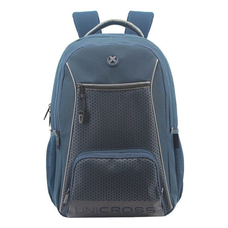 Mochila 18 Espalda Urbana Escolar Unicross 62.3776 Color Azul Diseño De La Tela Lisa Mochila 18 Espalda Urbana Escolar Unicross 62.3776 Color Azul Diseño De La Tela Lisa