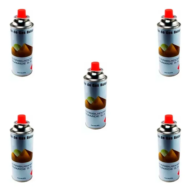 Pack X5 Cartucho Garrafita Gas Butano De 227 G Para Sopletes
