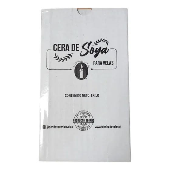 Cera De Soya Donde Nacen Las Velas, 1kg Sin Vencimiento