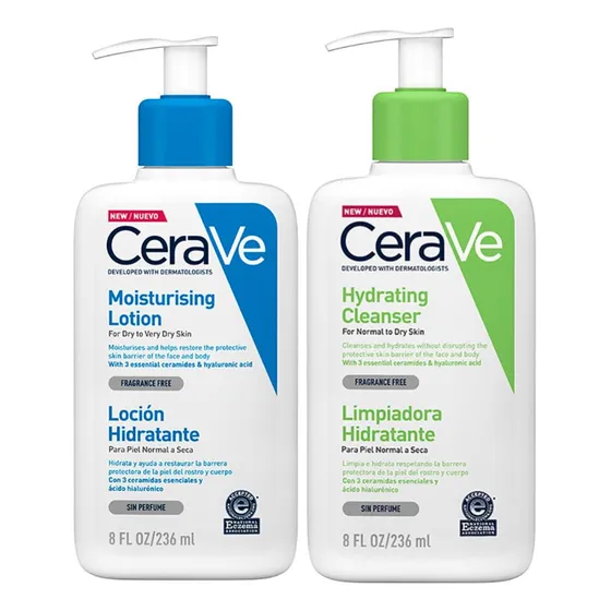 Pack Cerave Loción Limp. 236ml + Loción Hidra. Corp. 236ml