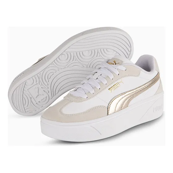 Zapatilla Puma Club Ii Era Platform Metallic Blanco Mujer