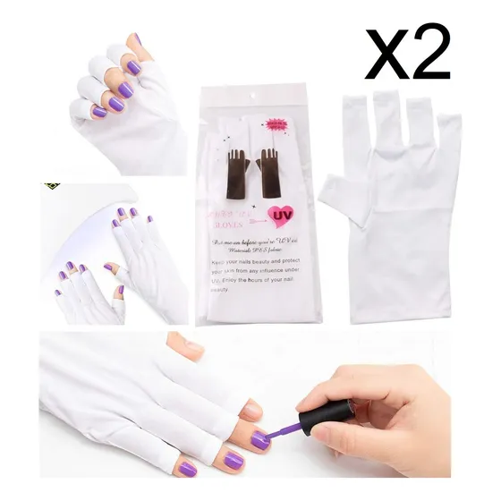 Guantes Protectores Anti Uv Upf 50+ Decoracion Uñas Lampara
