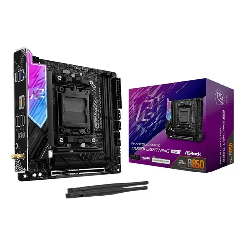Placa Mãe Asrock B550m-itx/ac Ddr4 Am4 Chipset Amd B550 Itx Preto