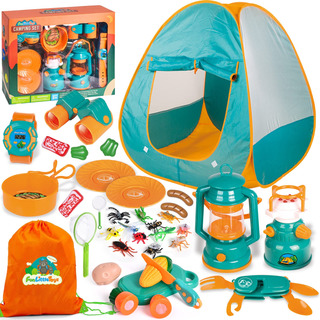 Juego De Campamento Para Niños Con Tienda Y Linterna Juego De Campamento Para Niños Con Tienda Y Linterna