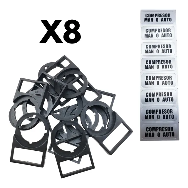 Porta Etiquetas Con Identificacion (compresor) De 22mm