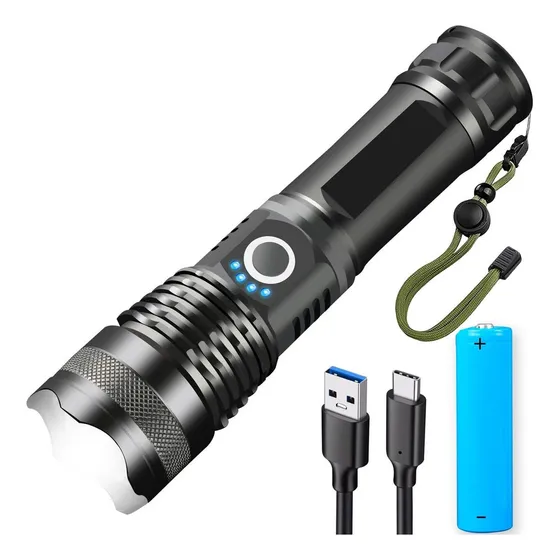 Y Lanterna Recarregável 10000 Lumens Super Lanterna Tática