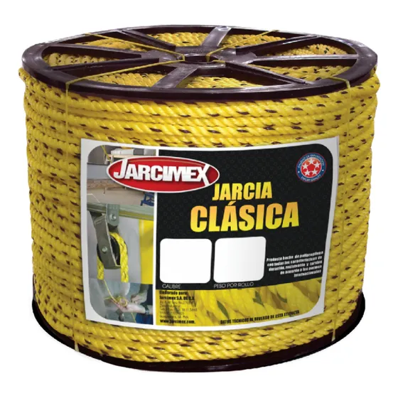 Cuerda Jarcimex Clásica 16 Mm Polipropileno Amarilla 310 Mts