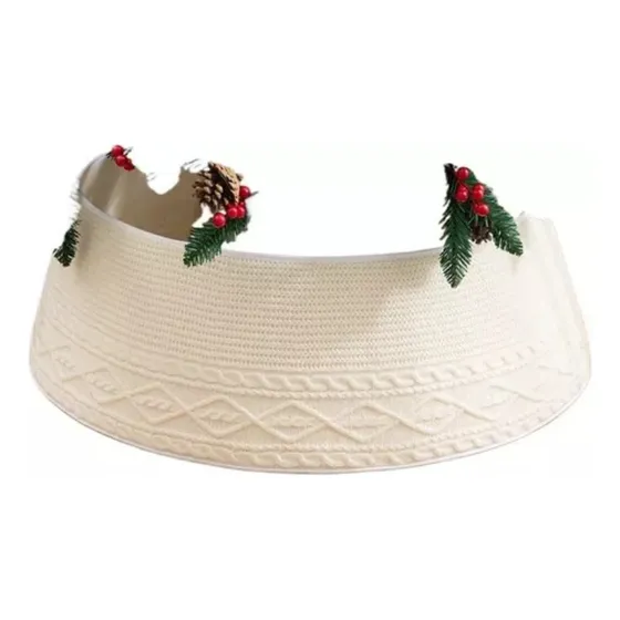Pie Árbol Navidad Collar Metálico 40*60*20cm Esquimal