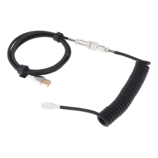 Cabo Espiralado Micro Tipo C Para Usb A Conector De Metal Cabo Espiralado Micro Tipo C Para Usb A Conector De Metal