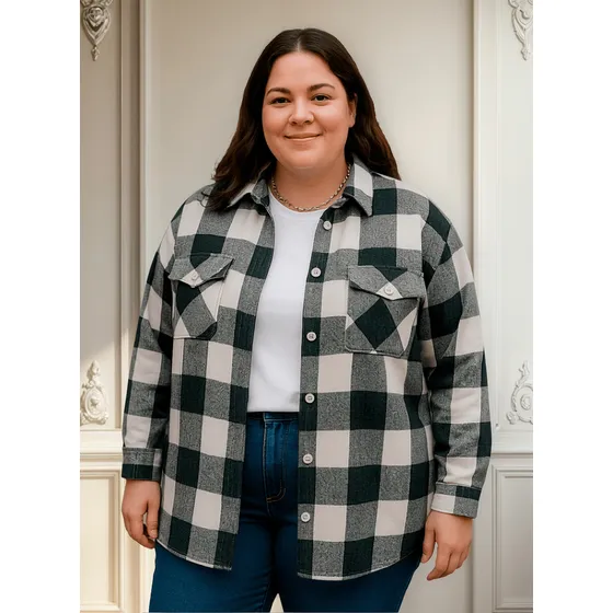 Campera Sobrecamisa Escocesa Talles Grandes 
