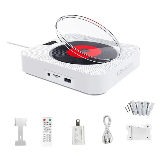 Cd Pendurado Na Parede Portátil Com Bluetooth / Fm