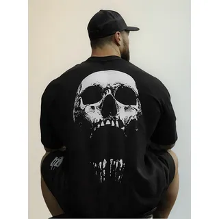 Camisa Oversized Caveira Bum Fisiculturista Academia Maromba Camisa Oversized Caveira Bum Fisiculturista Academia Maromba