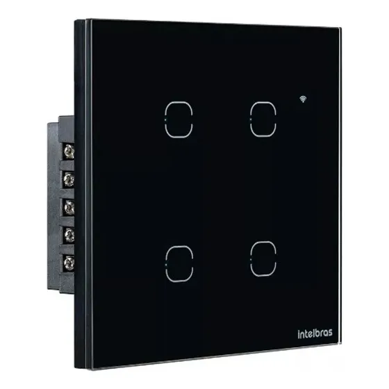 Interruptor Inteligente Wi-fi 4 Teclas Intelbras Ews 1004
