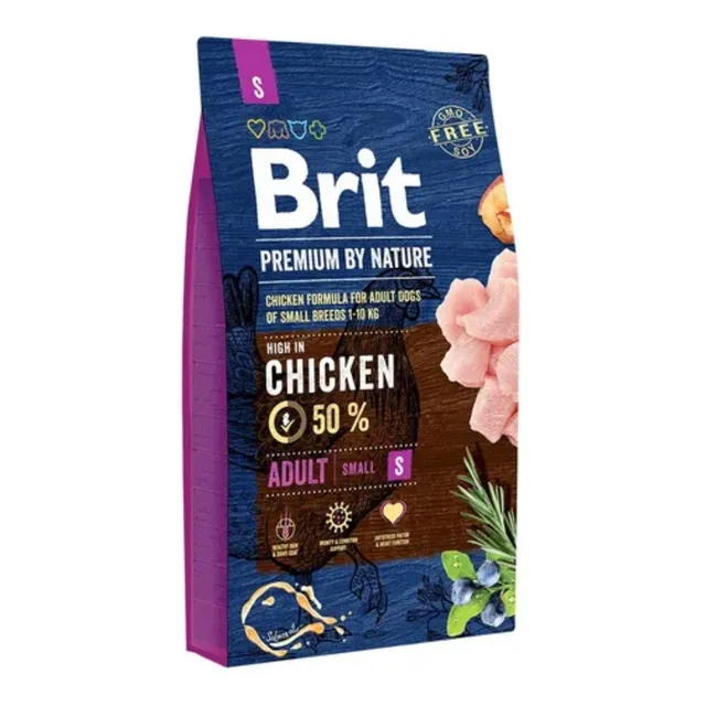 Alimento Brit Brit Premium by Nature Adult Small para perro adulto de raza pequeña sabor pollo en bolsa de 3kg