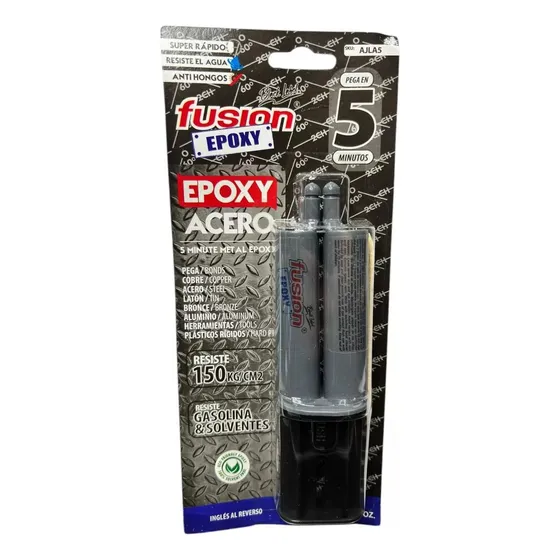 Pegamento Acero Epoxy Liquido 2 Componentes Jeringa Doble