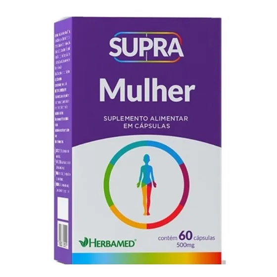 Supra Mulher Polivitamínico - 60 Cápsulas - Herbamed Sabor Sem sabor