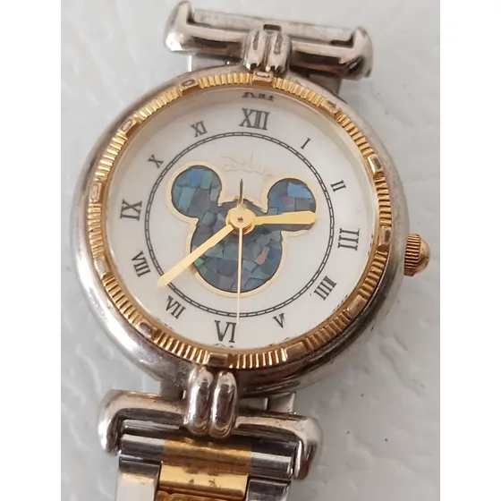 Reloj Fossil Disney Mickey Mouse Opalos Pedasera Modelo Raro