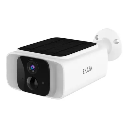 Câmera De Segurança Inteligente Solar Wifi Ekaza 3mp 2k Ip65 Visão Noturna Áudio