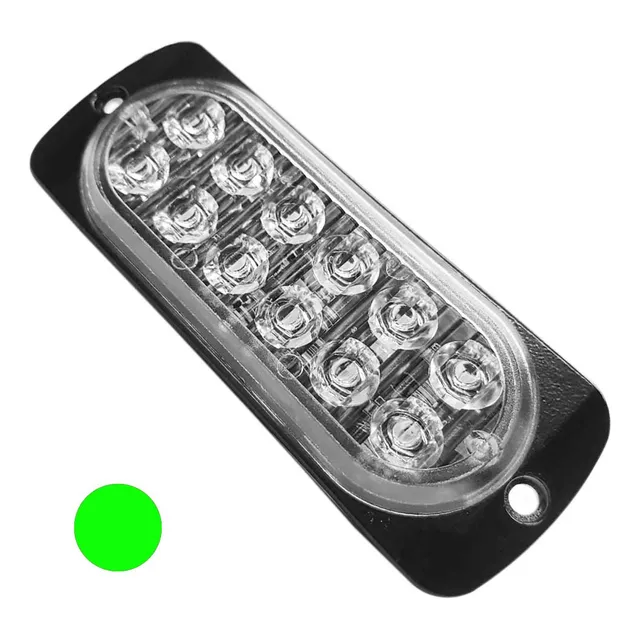 Barral Led Ambulancia Verde 12 Led 12/24v 112x41mm