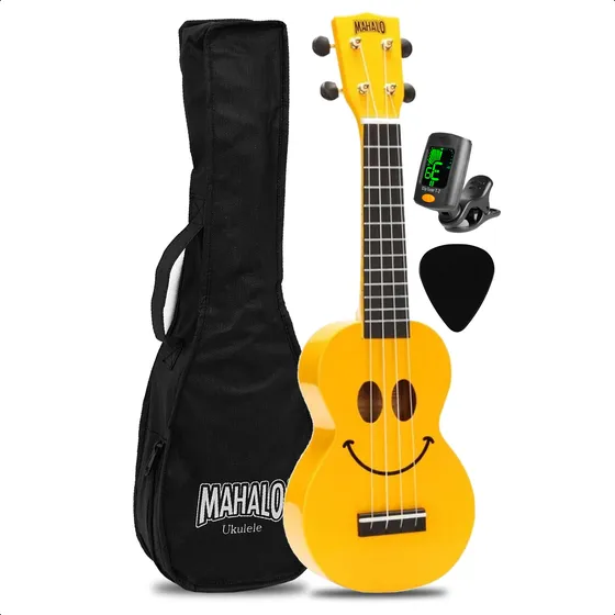 Ukelele Electroacustico Colores + Afinador + Funda + Pua #gp