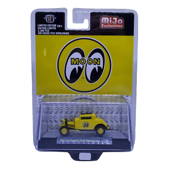Chase 1932 Ford Three Window Coupe Moon Eye M2 Machines 1/64