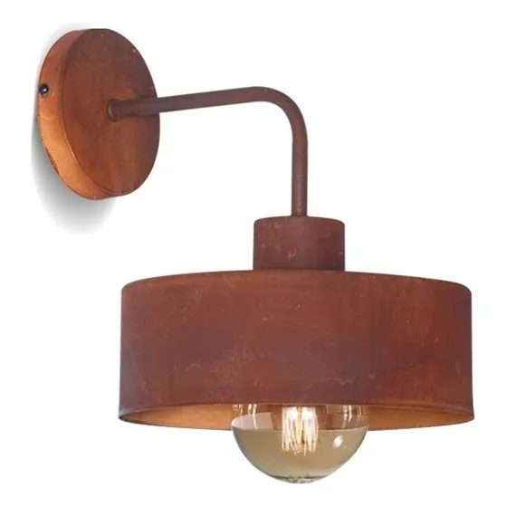 Lampara Luz Apliques Pared Modernos Design Oxido Cobre Sji