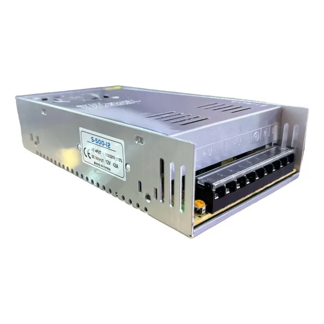 Fuente De Poder Metálica 12v 40 Amp Adaptador Para Cinta Led