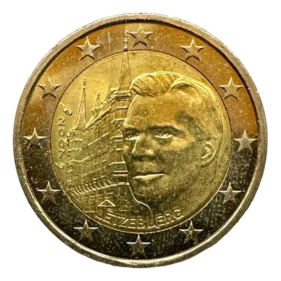 Luxemburgo - 2 Euros - Año 2007 - Km #95 - Grand Ducal